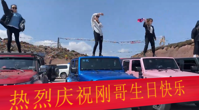 刚哥模板编号18：一群美女站车上跳舞【高清版】