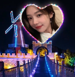 刚哥模板编号312：夜晚小桥带照片