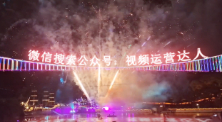 刚哥模板编号320：夜景大桥火花四溅