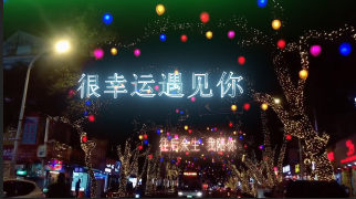 刚哥模板编号330：夜晚街景霓虹灯