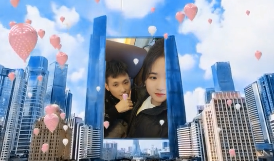 刚哥模板编号387：七夕高楼表白