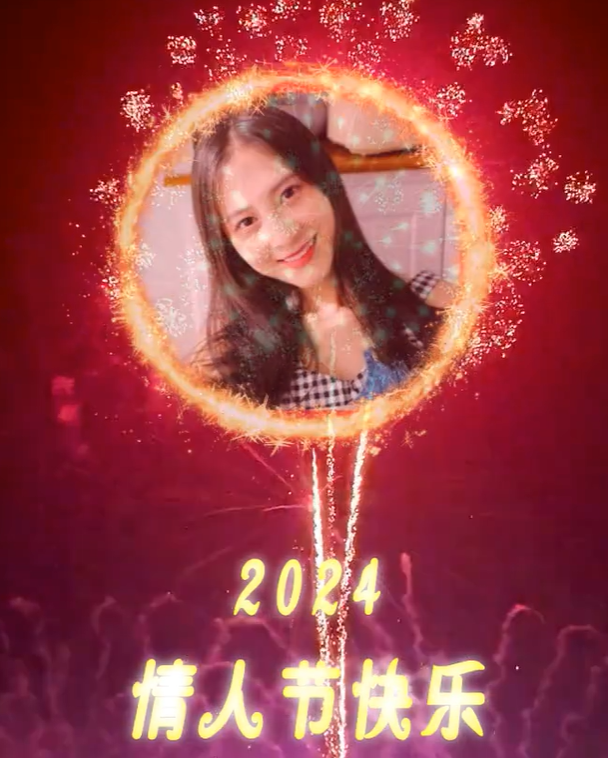 刚哥模板编号393：新版烟花浪漫